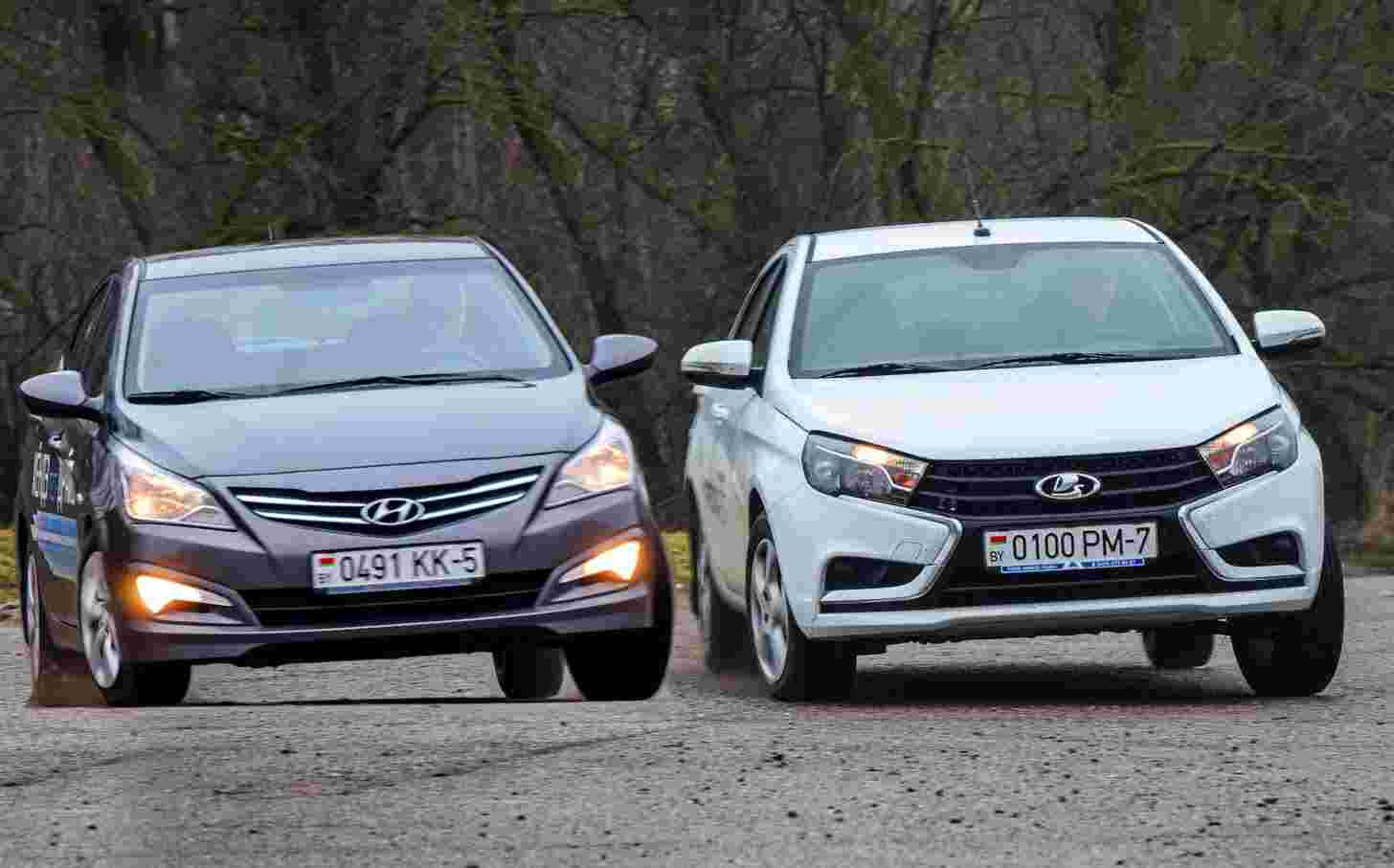 Сравнительный тест: Lada Vesta и Hyundai Accent (Solaris)